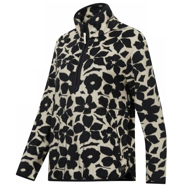 Regatta Womens/Ladies Frankie Shadow Flower Half Zip Fleece - Black/White - 