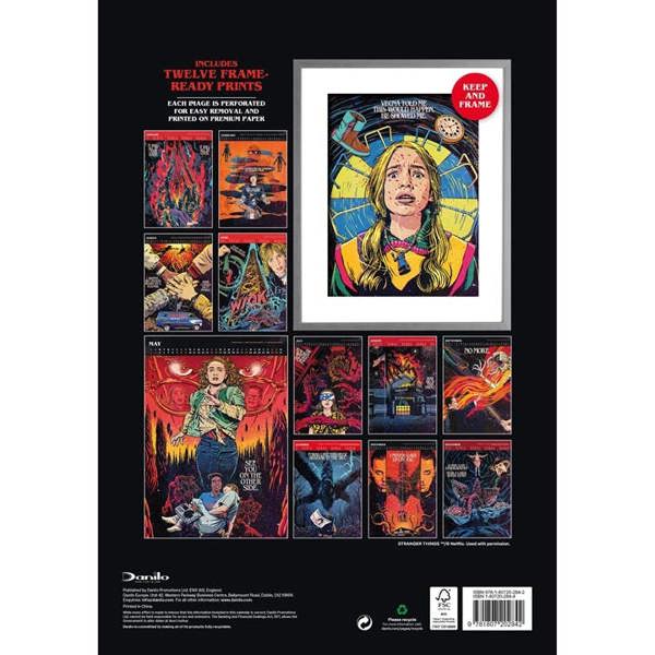 Stranger Things Collector's Edition A3 Calendar 2027, Wall Calendars, Month To View, Entertainment, Gift