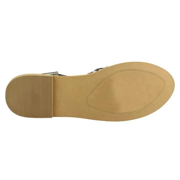Leather Collection Ladies Leather Collection Flat Weave Sandals F00145