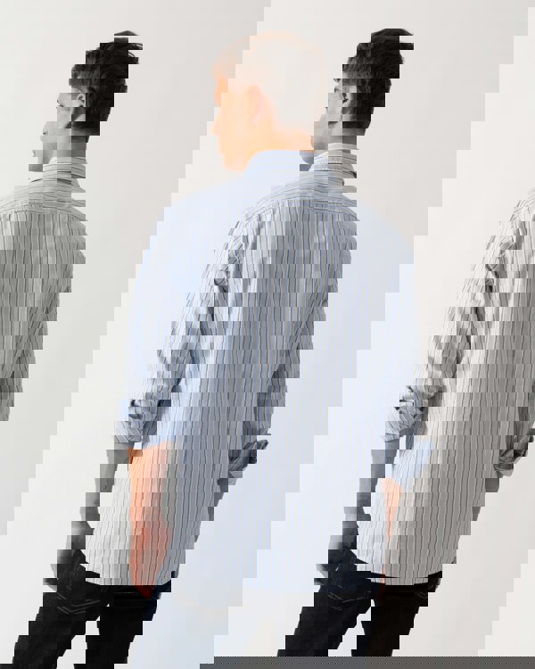 BOSS Orange Ricoplus Mens Long Sleeve Shirt - Open Blue 470