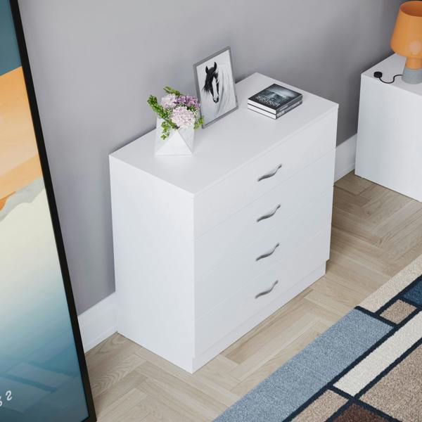 Vida Designs Riano 4 Drawer Chest, Black
