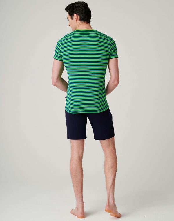 British Boxers Men's Bamboo Short Pyjama Set - Electric Lime