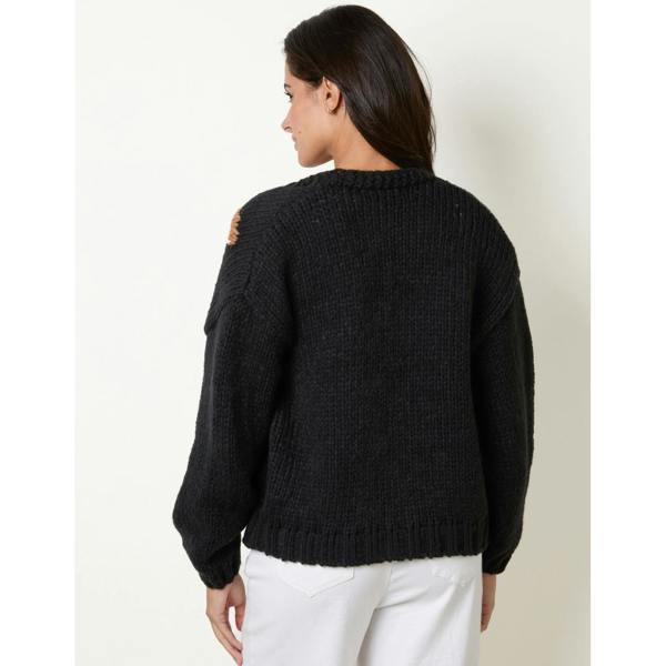 Blue Vanilla Cardigan With Floral Embroidery