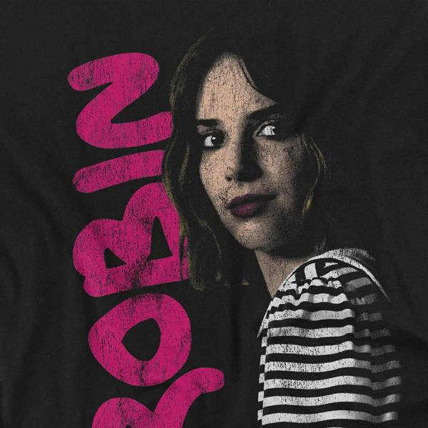 Stranger Things Unisex Adult Robin Neo Homage Long-Sleeved T-Shirt - Black - 