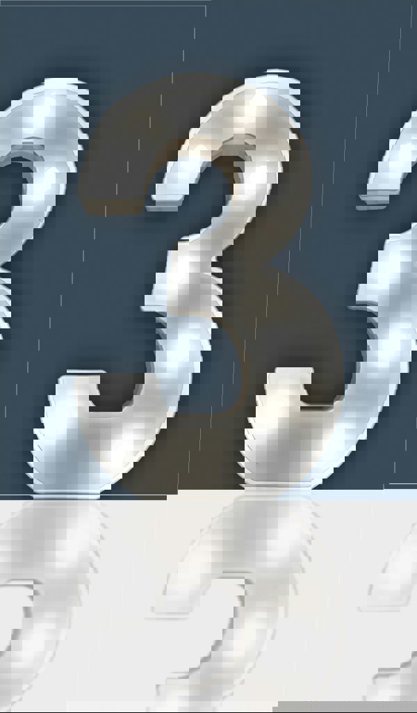 St Helens Battery Operated 3D LED Number 3 Light