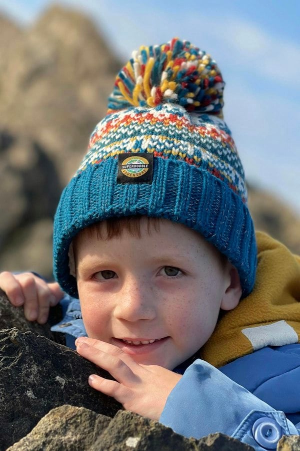 SuperBobble Nordic Bobble Hat Bundle - Fjord Blue