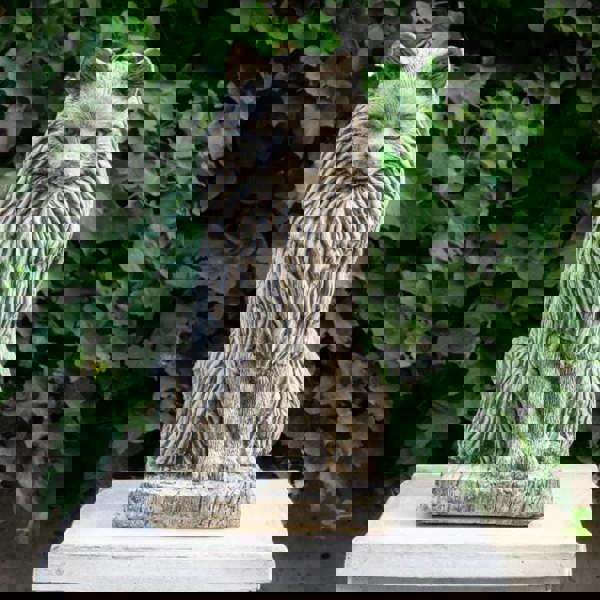 Stone Cast Large Felis Cat Garden Ornament Animal Statue