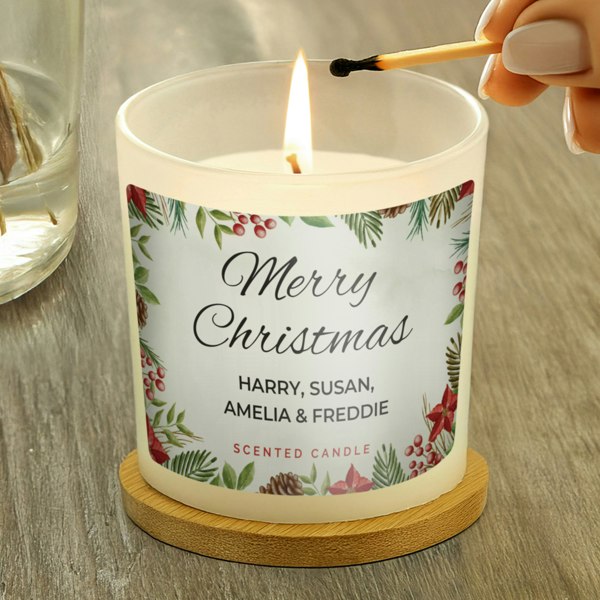 Personalised Memento Company Personalised Christmas Scented Jar Candle