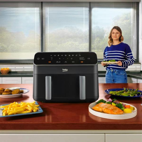 BEKO ExpertFry FRL5387B Dual Zone Air Fryer 8.5L Black
