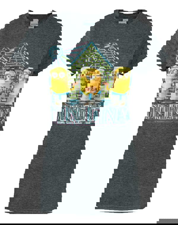 Despicable Me Womens Grey Minions Short Sleeved T-Shirt