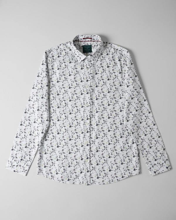 Steel & Jelly Limited Edition Sketch Floral Slim Fit Shirt