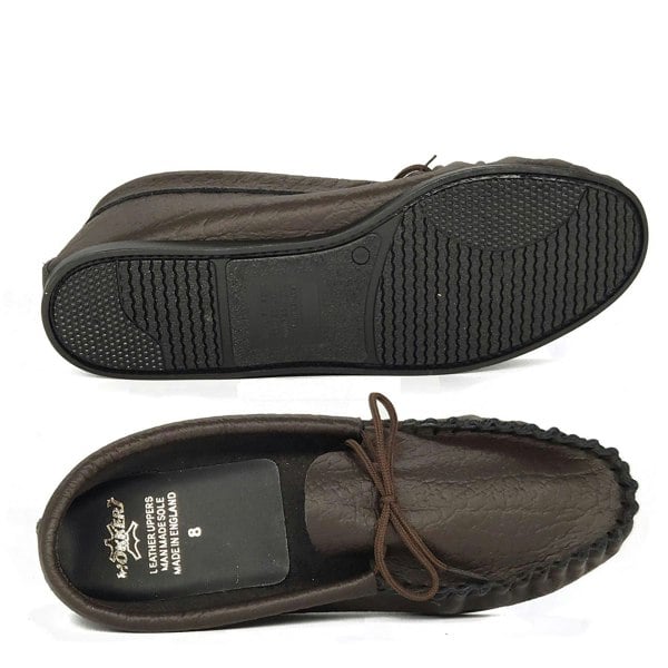 Mokkers Coopers Moccasin Traditional Mens Leather Outdoor Slippers