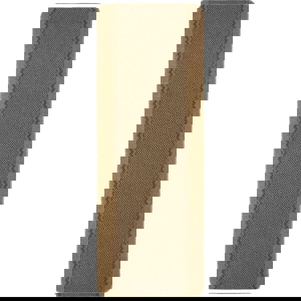 Machine Washable Designer Mats Bordered Line Design Beige