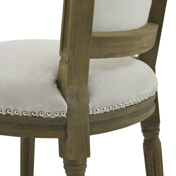 Wyld Haus Vernet Mid Century Upholstered Grey Dining Chair