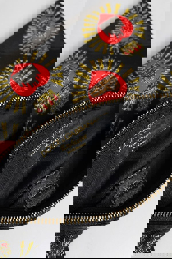 Printed Heart Clutch