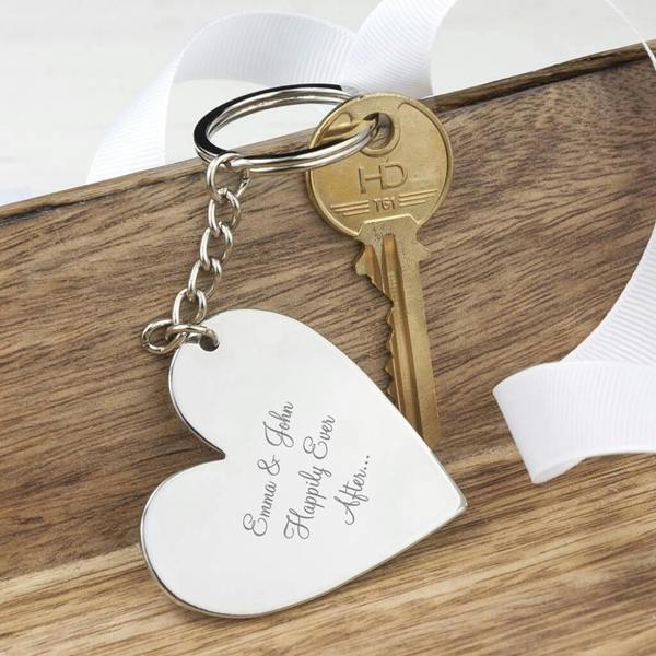 Personalised Heart Key Ring - lifestyle shot