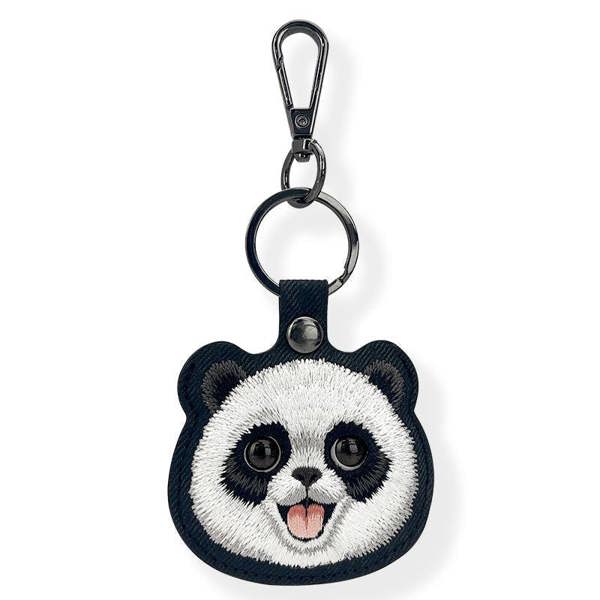 Nimmy Friends Nimmy Big Eye Cute Pet Travel Panda Face Airtag Keychain Black - N-XDY-YSK-06-A