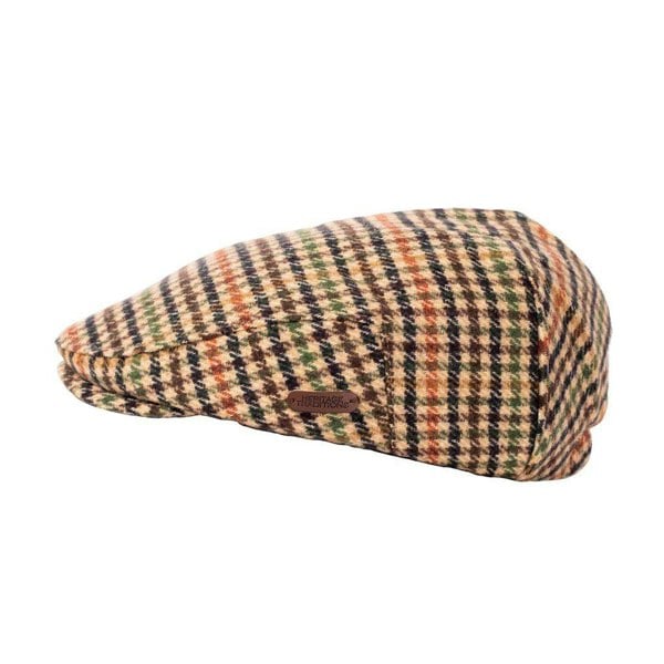 Classic Tweed Flat Cap | Quilted Lining | Elasticated Fit