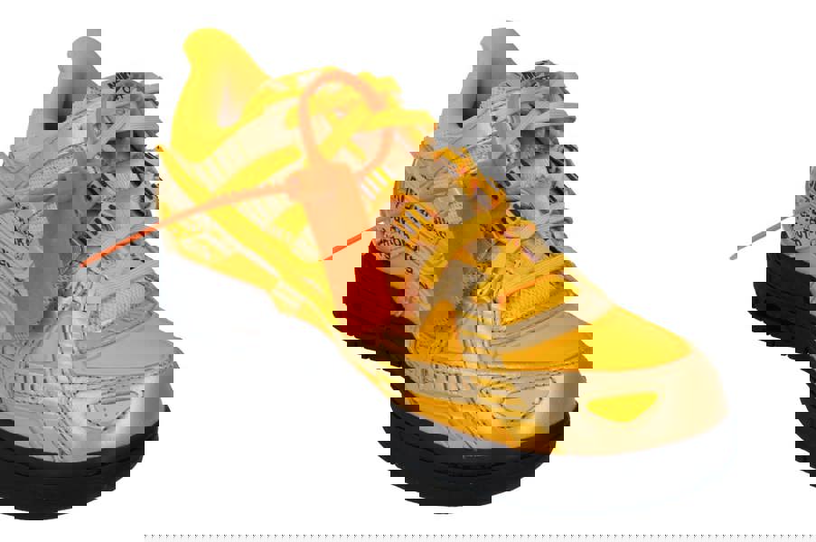 Nike Air Rubber Dunk / Ow Mens Trainers Cu6015  700 - University Gold 700 - Photo 3