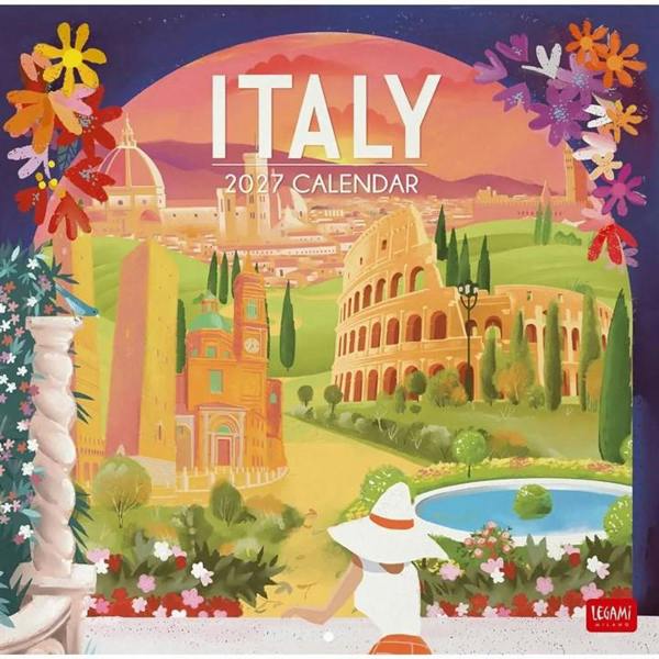 Italy Calendar 2027, Wall Calendars, Month To View, Travel, Gift