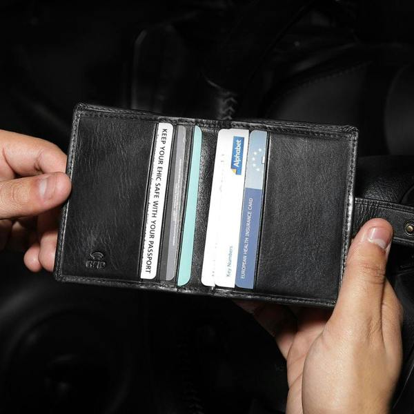 Leather Credit Card Holder – Aldo Tuscan 2217 Black (5)