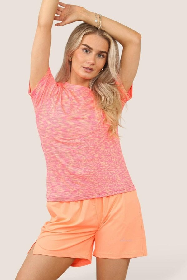 Elaina Fashion Women's Activewear Set – Lightweight Performance T-Shirt & Shorts with Pockets, Gym, Yoga, Running | Various Colours