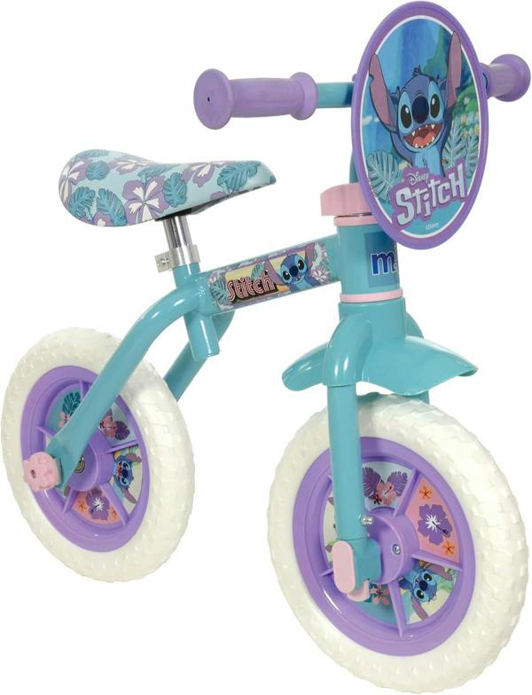 Stitch 2 in 1 10" Training Bike - Blue/Purple