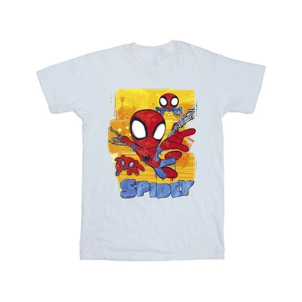 Marvel Boys Spidey And His Amazing Friends Flying T-Shirt - White