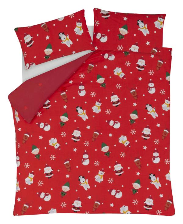 Smart Living Advent Calendar Reversible Polycotton Duvet Set- Multi