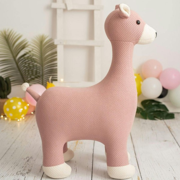 CROCHETTS Large deer plush with auxiliary seat for children LT-R04