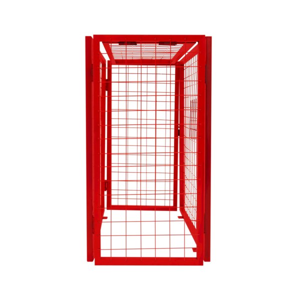 Monstershop Red Gas Bottle Collapsible Mesh Cage - 90cm x 80cm x 43cm