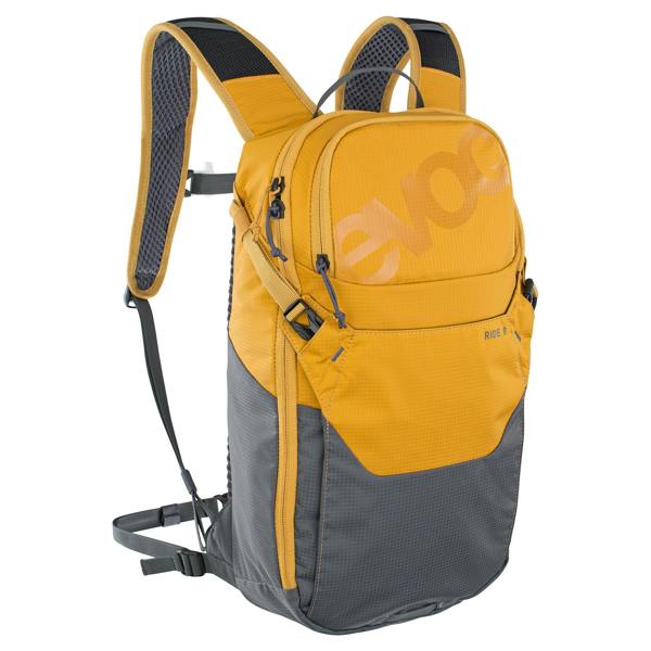 EVOC Ride Performance Backpack 8L + 2L Bladder - Loam/Carbon Grey