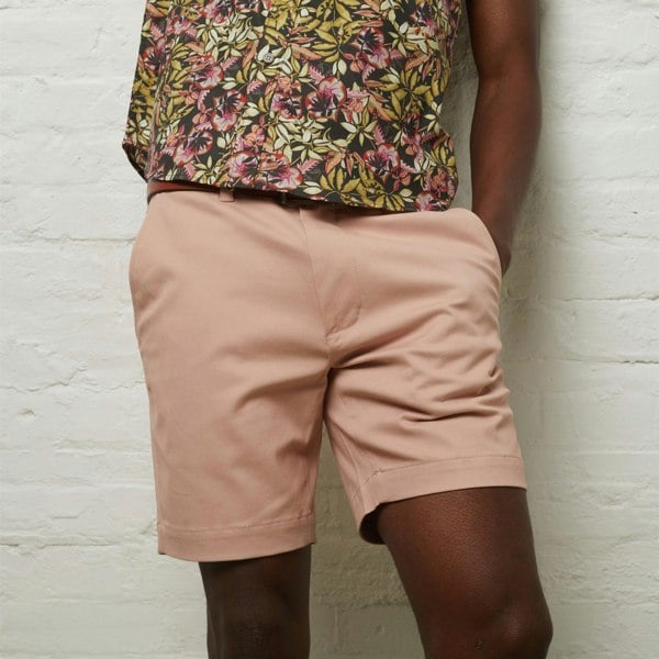 Gabicci V54GV01 Mens Cooper Stretch Twill Shorts Gabicci Vintage - PEACH