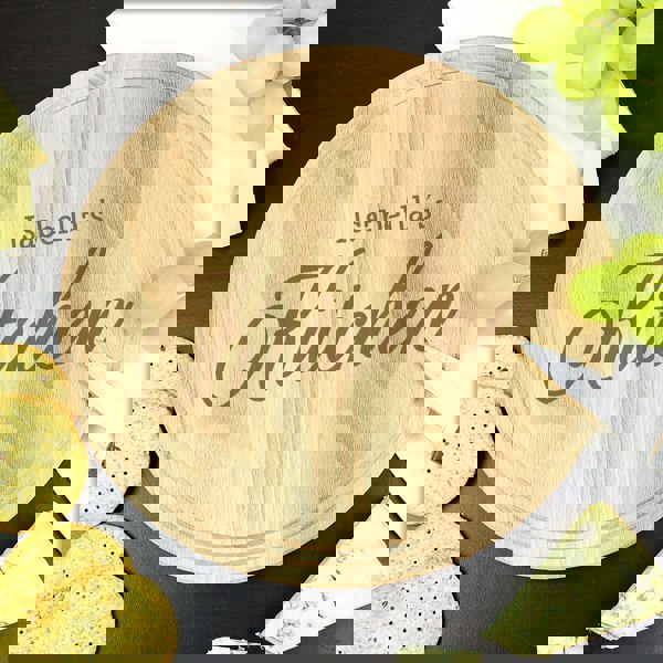 Personalised Memento Company Personalised Kitchen Round Chopping Board