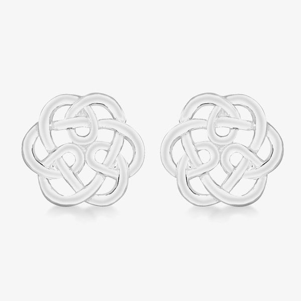 T. H. Baker Sterling Silver 9mm Celtic Knot Stud Earrings 8.55.6839