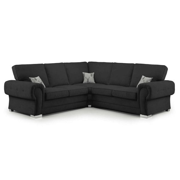 Furnishings For Less Milan Chesterfield Fabric 5 Seater Corner Sofa - Full Back