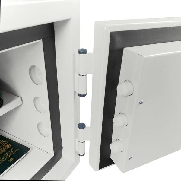 Phoenix Safe Phoenix Fortress PRO SS1461E Security Safe in Scratch-Resistant White Paint with VdS Certified electronic Lock