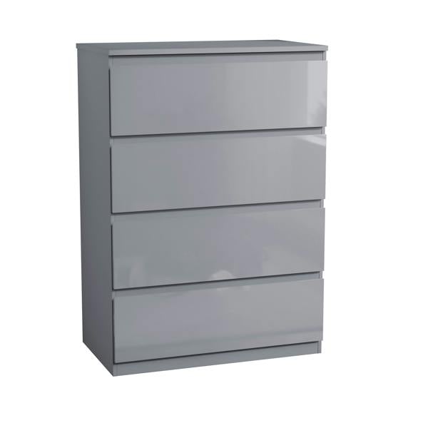 Vida Designs Glinton 4 Drawer Chest, Black