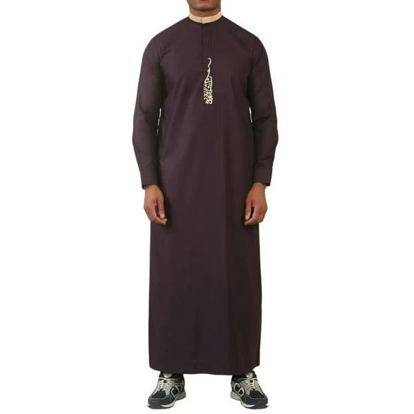 Infinity Leather Men's Thobe Arab Saudi Emirati Islamic Clothing Jubba Robe
