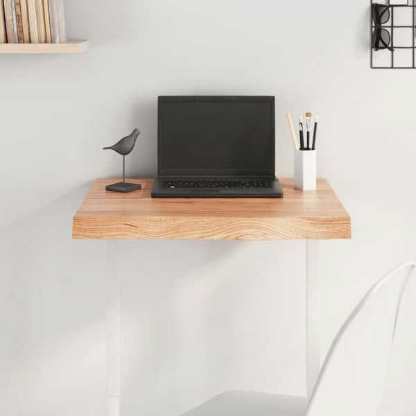 Berkfield Table Top Light Brown 60x50x6 cm Treated Solid Wood Oak