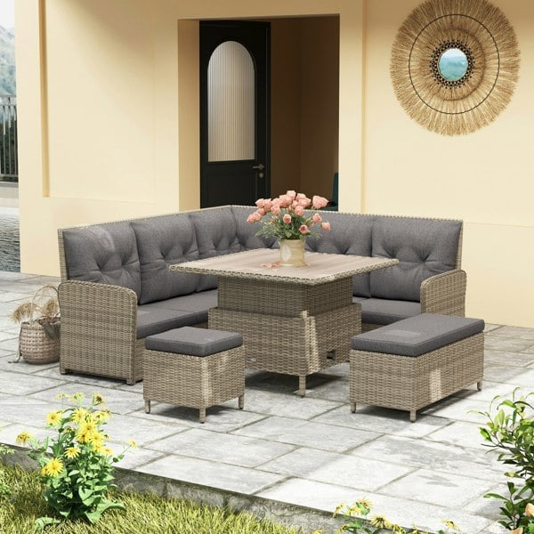 Rattan Sofa Set
