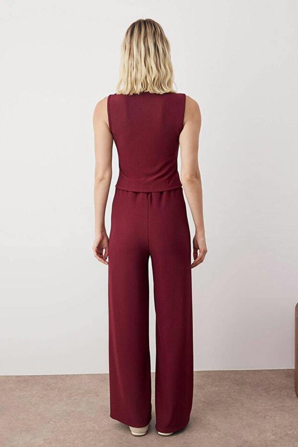 WOVCOR 2-Piece Knitted Top and Bottom Set