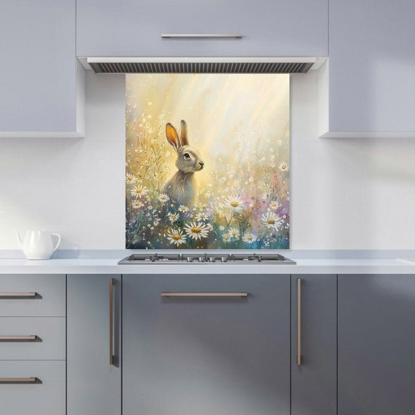 Warren Reed Rabbit in Meadow Glass Kitchen Splashback - 00011