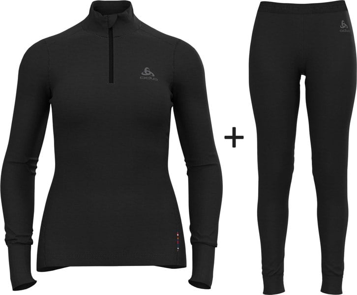 ODLO Women's Merino 260 Half Zip Base Layer COMBO