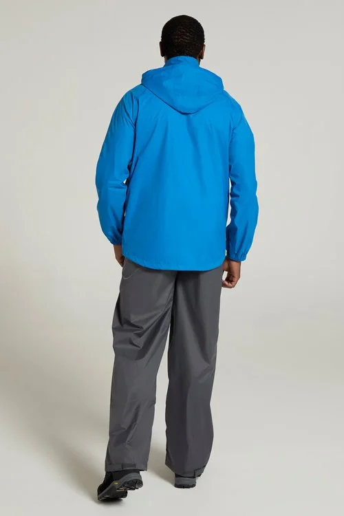 Mountain Warehouse Mens Pakka II Waterproof Jacket - Bright Blue