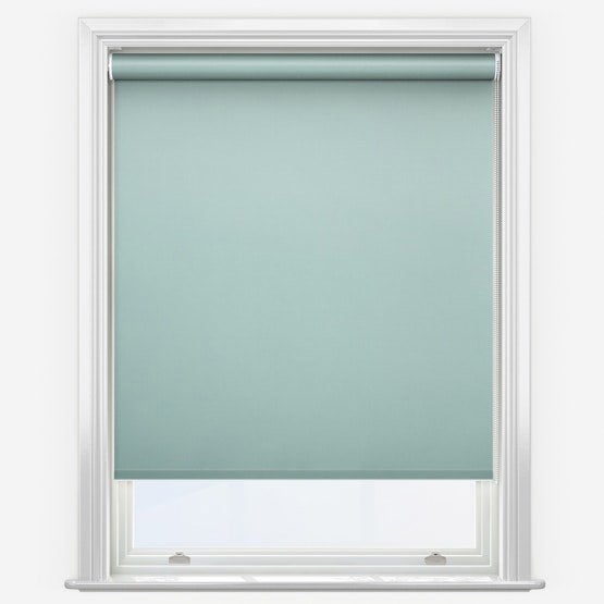 NewEdgeBlinds 100cm Duck Egg Blue Trimmable Thermal Blackout Roller Blinds