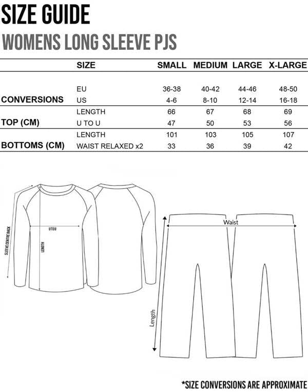 Peppa Pig Womens Red Mummy Pig Long Sleeve Long Leg Pyjama Set