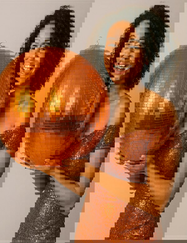 FX Lab Rose Gold Mirror Ball Big