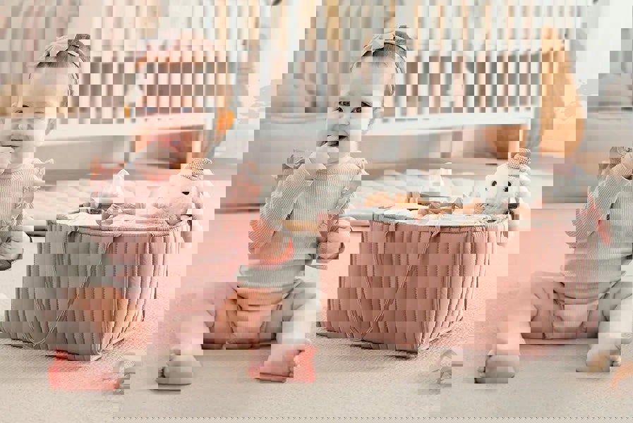 Anymom Anysort Mommy Baby Changing Bag Rectangular Line Pattern Basket Storage Stackers And Caddies Storage Organizer