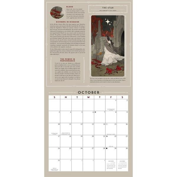Tarot Calendar 2027, Wall Calendars, Month To View, Lifestyle, Gift